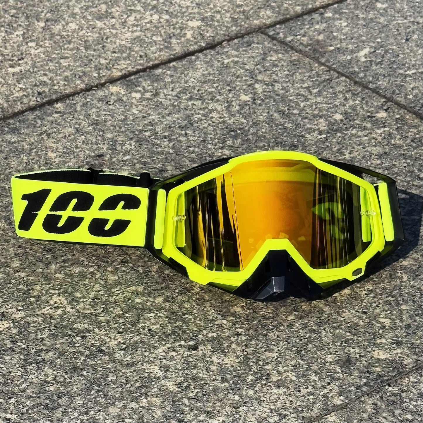 Hot 100 Motorcycle Goggles Cycling Glasses Outdoor Off-Road Ski Sport MX ATV Dirt Bike Racing Glasses Motocross Bicycle Goggles